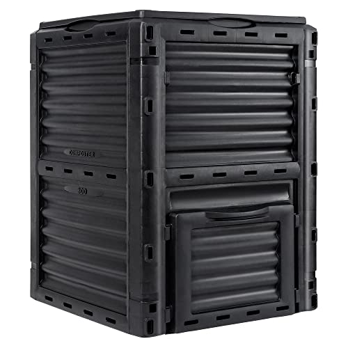 F2C Garden Compost Bin from BPA Free Material -80 Gallon(300 L) Large Compost Bin Aerating Outdoor Compost Box Easy Assembling, Lightweight, Fast Creation of Fertile Soil, Black F2C Garden Compost Bin from BPA Free Material -80 Gallon(300 L) Large Compost Bin Aerating Outdoor Compost Box Easy Assembling, Lightweight, Fast Creation of Fertile Soil, Black