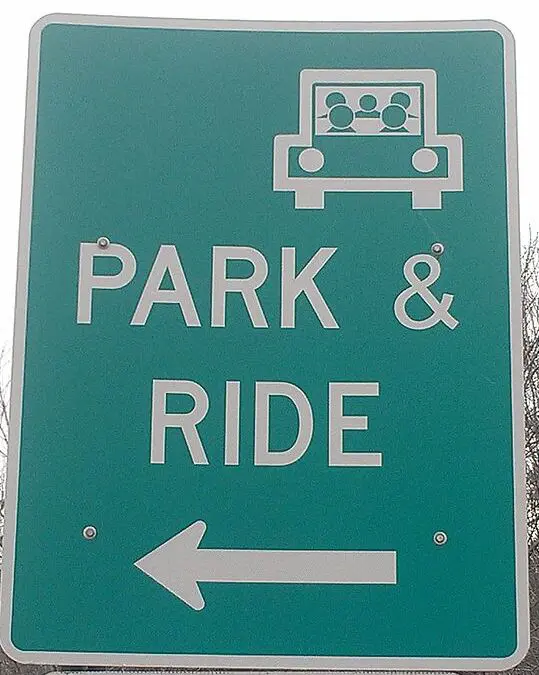 Park and Ride sign