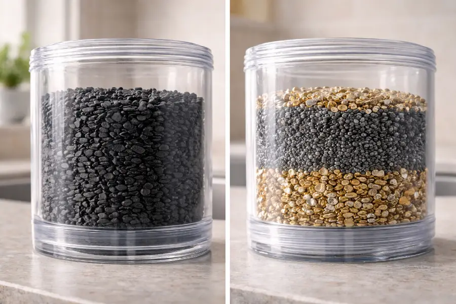 Carbon vs KDF Media Explained - Water filter media comparison