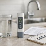 How to Interpret TDS on a Water Test - Checking water quality on the countertop