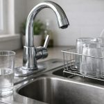 Signs You Have Hard Water - Kitchen sink with water spots