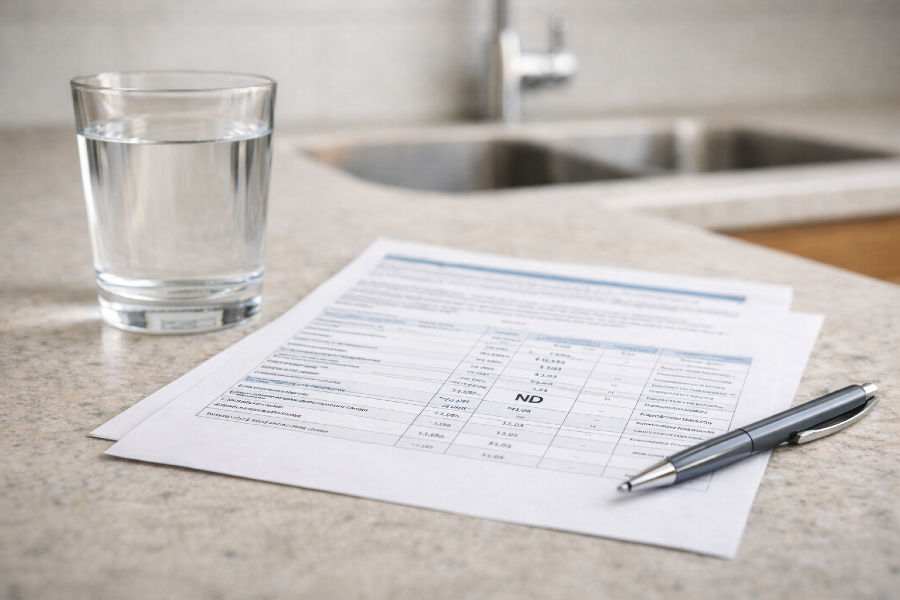 What Does “ND” Mean on a Water Test Report