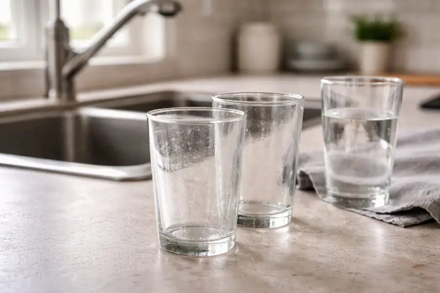 Why Hard Water Leaves Spots on Glassware - Water spots on kitchen glasses