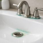 Why Is My Tap Water Green or Blue? Common Causes Explained Why Is My Tap Water Green or Blue - Modern sink with green discoloration