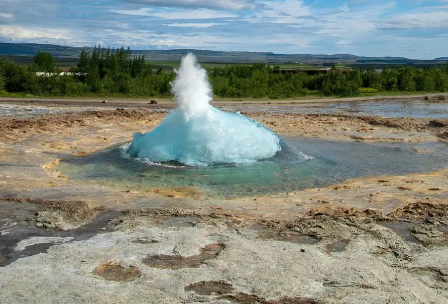 geothermal geyser in Iceland