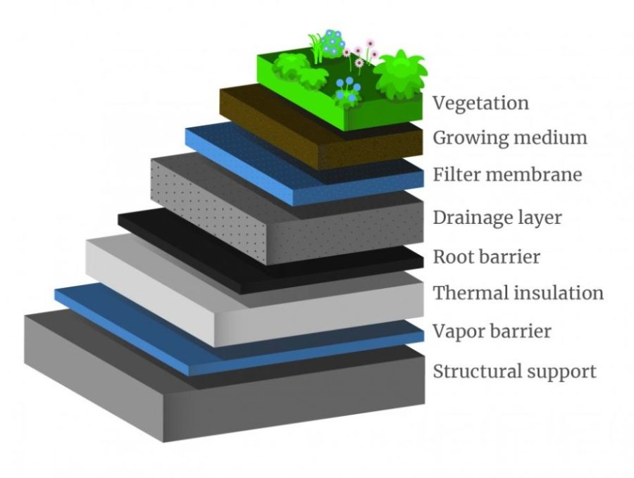 DIY Green Roof Layers