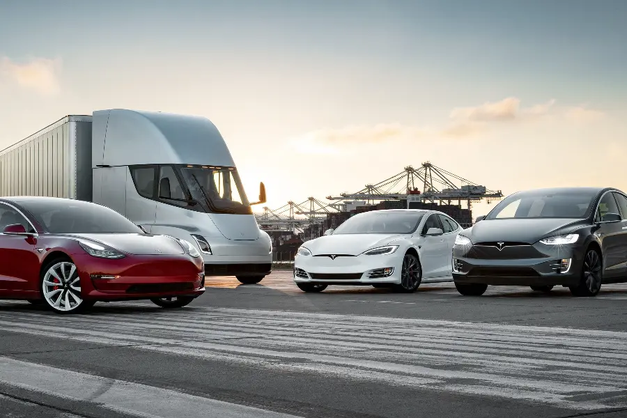  Electric Vehicles - Tesla, Model S, Model X, Model 3, Electric Car, Semi, Tesla Family